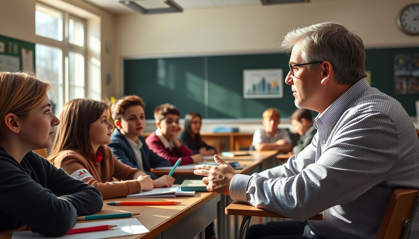 Structured study materials and learning resources on a desk